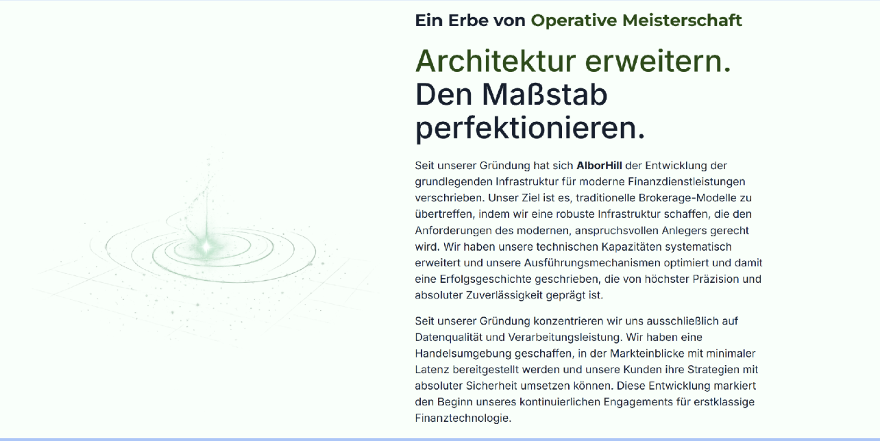 Infrastruktur und technologische Entwicklung bei AlborHill