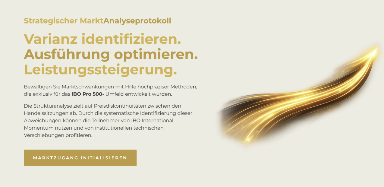 IBO International Oberfläche mit Timing- und Benachrichtigungsfunktionen